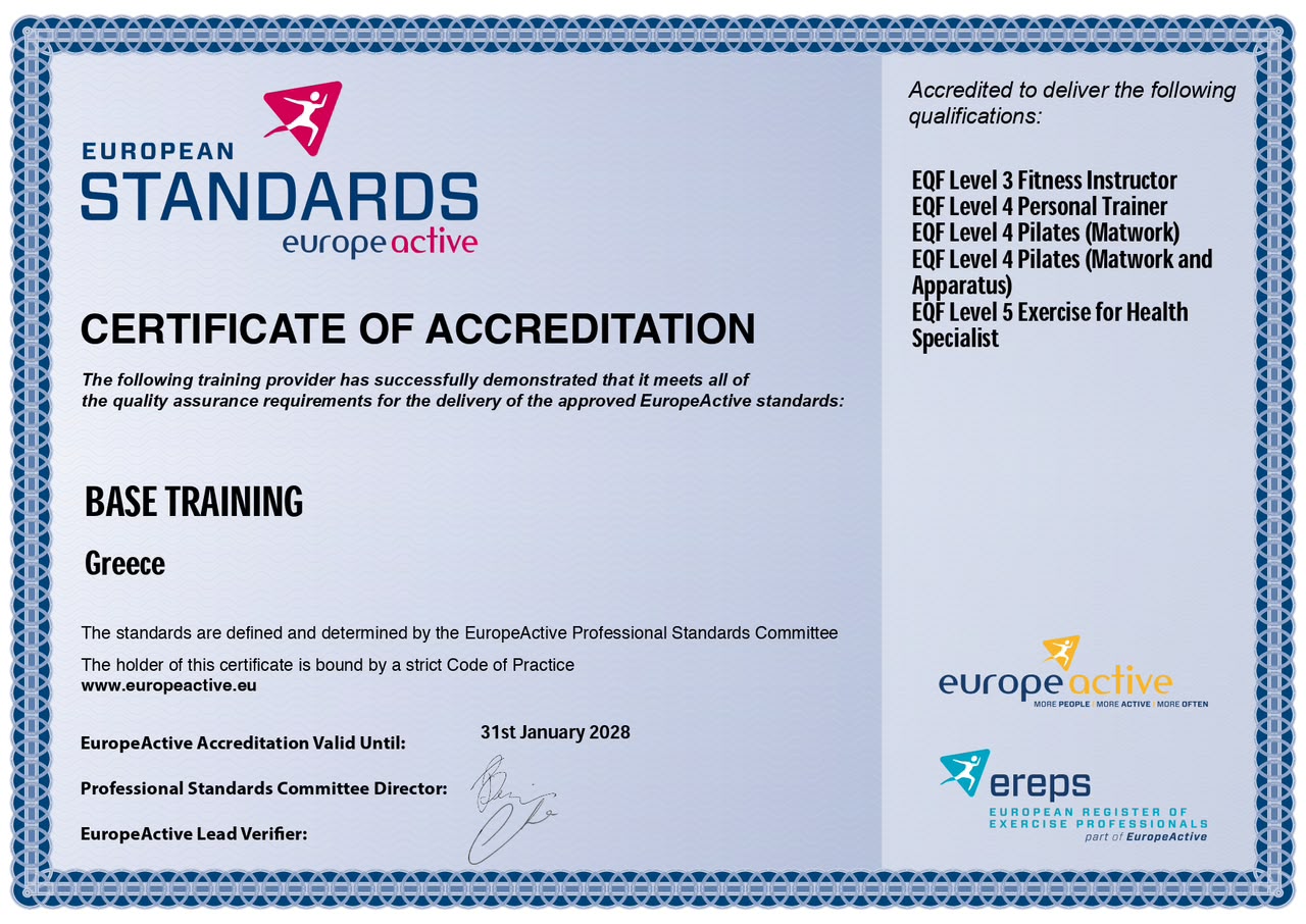 EREPS Certificate Base Training